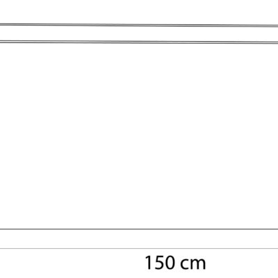 Donica ogrodowa metalowa podłużna zielona 150x40x70