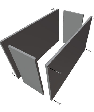 Donica ogrodowa metalowa podłużna zielona 150x40x70