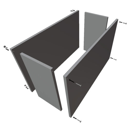 Donica ogrodowa metalowa podłużna zielona 150x40x70